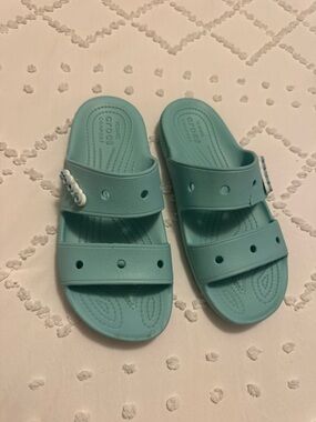 CROCS  Aqua Double-Strap Slide Sandals